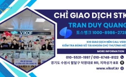 Chỉ giao dịch STK TRAN DUY QUANG