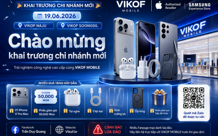 Khai trương Vikof Soongsil + Naju 